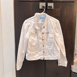 Draper James White Denim Jacket